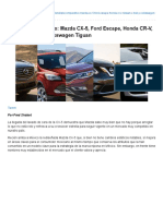 Análisis Comparativo - Mazda CX-5, Ford Escape, Honda CR-V, Nissan X-Trail y Volkswagen Tiguan - Autologia