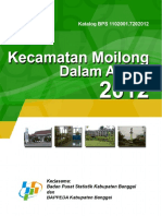 Kecamatan Moilong Dalam Angka 2012