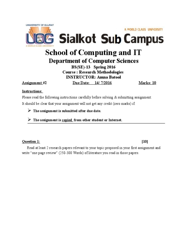 School of Computing and IT: Department of Computer Sciences | PDF