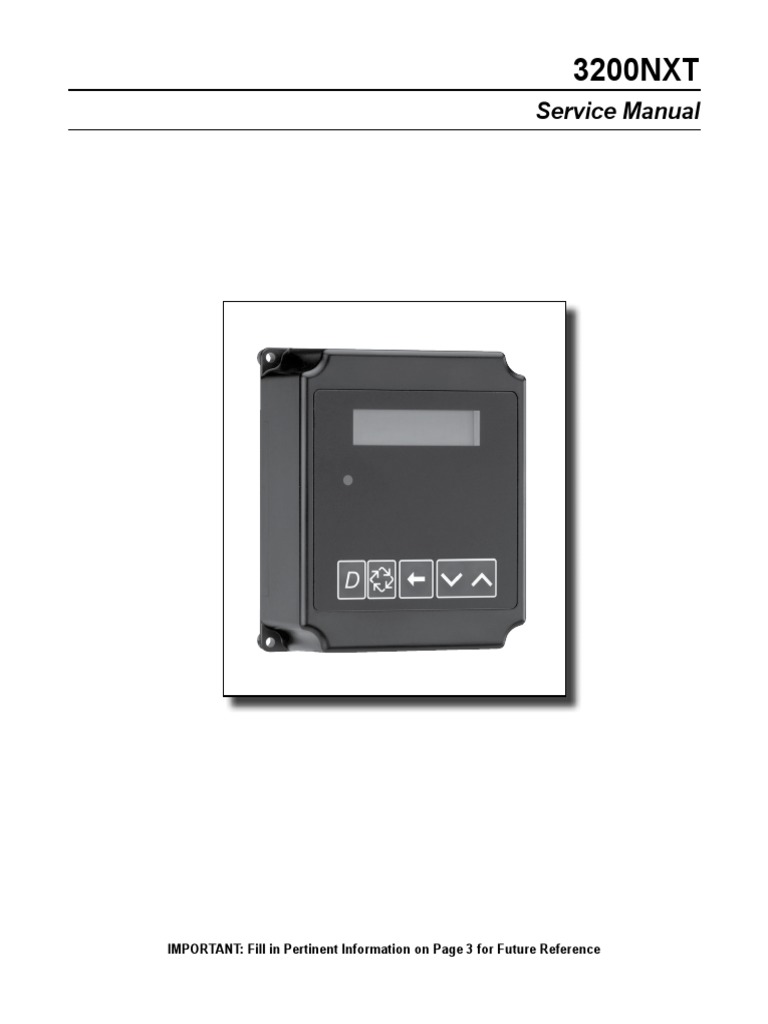 3200nxt Service Manual Archive 41693 Rev d Válvula Temporizador