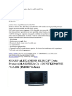 Data Protek TV Sharp Alexander Slim 2 Ic Ix688wj