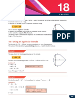 Formulae: 18.1 Using An Algebraic Formula