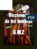 Diccionario de Los Nombres Etimologicos
