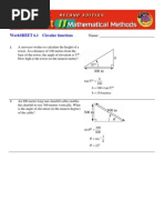 Worksheet 6.1 Circular Functions: Name