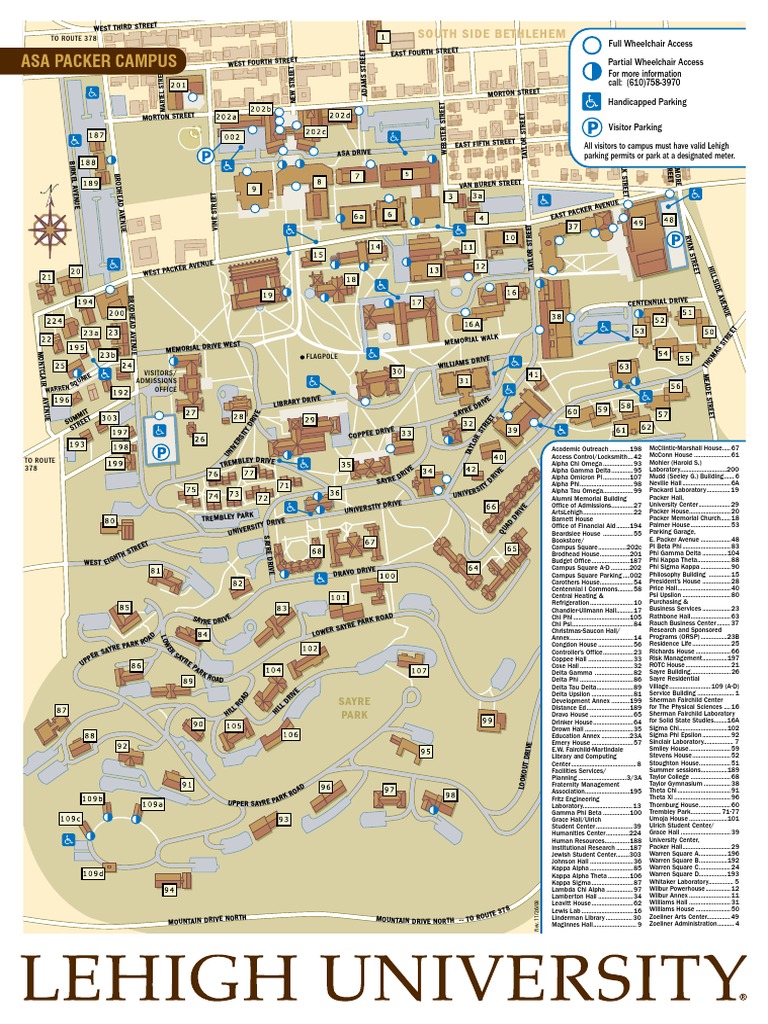 Lehigh University Campus Map Campus Map | Pdf | Sex Segregation | Mutual Organization