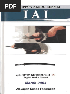 60140837 Iaido Znkr 2004 Manual Pdf Sword Blade Weapons
