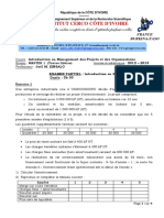 Examen Partiel Master 1 Cote d Ivoire 2013