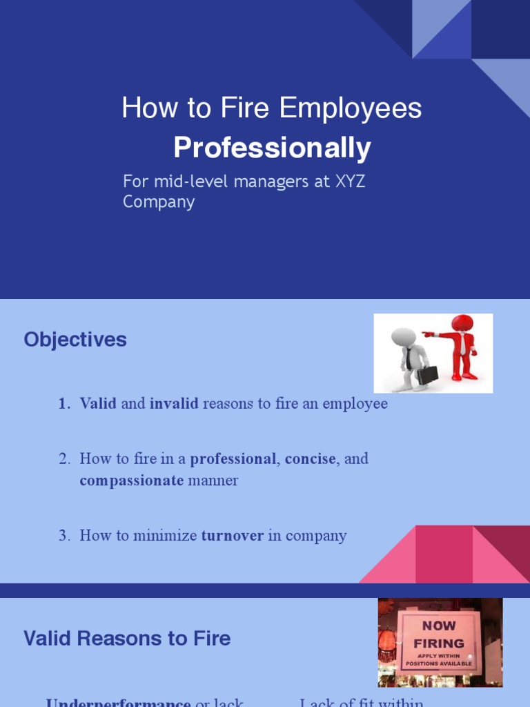 Professional Employee Termination Guide | PDF