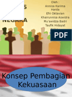 Sistem Pembagian Kekuasaan