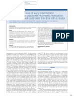 Cost-Effectiveness of Early Intervention in First-Episode Psychosis: Economic Evaluation of A Randomised Controlled Trial (The OPUS Study)