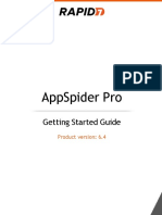 Appspider Pro: Getting Started Guide