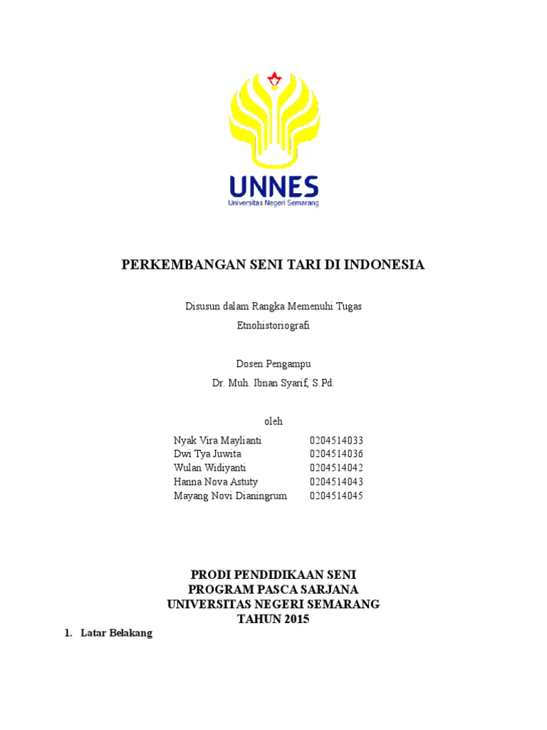 Pengembangan Seni Tari Tradisional Desa Tanjungsari untuk Memperkenalkan ke Dunia