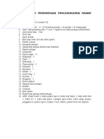 Daftar Permintaan Perlengkapan Rawat Inap