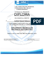 Diploma Tecnologico Del Valle Chimaltenango