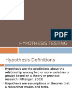 Unit 4 Hypothesis
