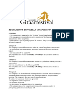 Regulations TGF Guitar Competition 2014: General