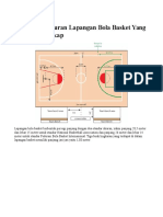 Gambar & Ukuran Lapangan Bola Basket Yang Benar & Lengkap