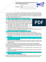 Soal Seleksi Biologi 2014 + Jawaban