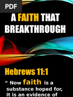 A Faith That Breakthrough