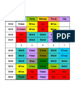 Qadri Ahmed Timetable Classes