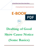Drafting of Good Show Cause Notice (SCN) (Some Basics)