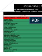 List Film Update 2 Februari 2016 Cinekeplek 21