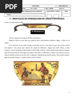 Avaliação de Portugues 4 Ano Junho