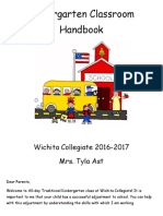 Kindergarten Classroom Handbook