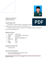 CV Van Mong