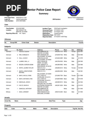 Point Blank Incident Report
