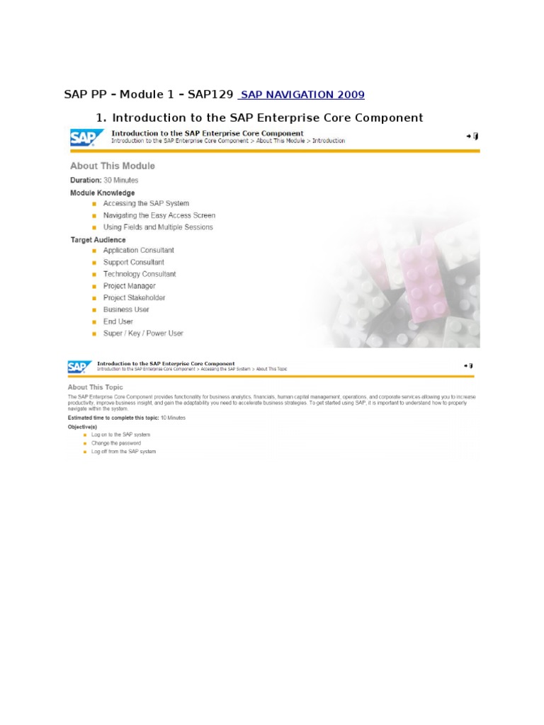 SAP Navigation Guide for Beginners | PDF | Icon (Computing) | Menu ...