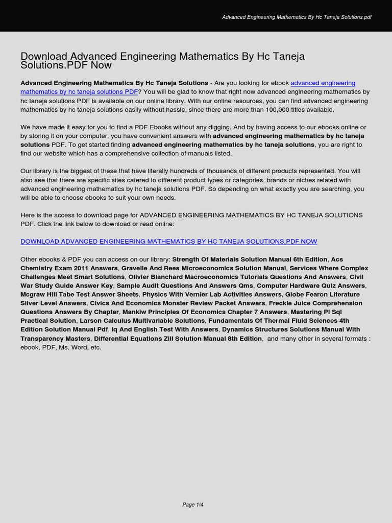 Advanced Engineering Mathematics By Rk Jain Srk Iyengar Pdf hdlasopa