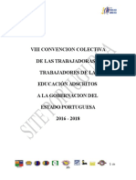 VIII CONVENCIÓN COLECTIVA DE LAS TRABAJADORAS Y TRABAJADORES DE LA  EDUCACIÓN ADSCRITOS  A LA GOBERNACIÓN DEL  ESTADO PORTUGUESA 2016 - 2018