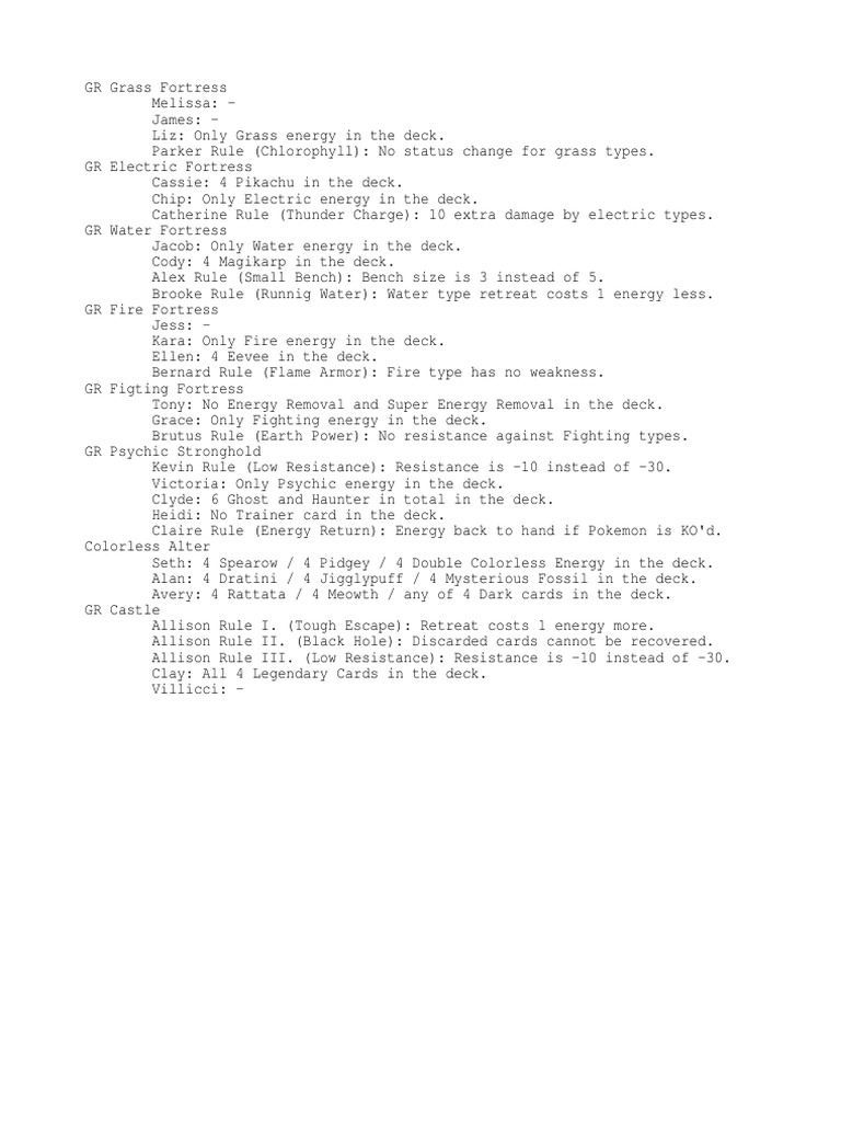 Pokemon Conditions | PDF