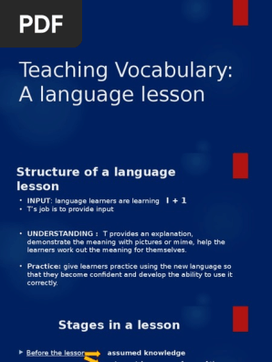 Vocabulary