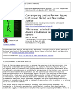 Contemporary Justice Review: Issues in Criminal, Social, and Restorative Justice