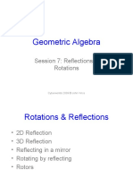 Geometric Algebra: Session 7: Reflections & Rotations