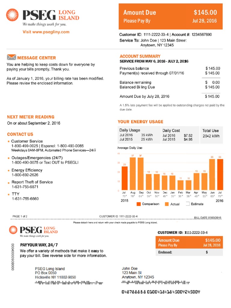 Pseg Commercial Rates