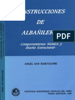  SAN BARTOLOME a., “Construcciones de Albañilería – Comportamiento Sísmico y Diseño Estructural”, Fondo Editorial PUCP, Lima – Perú,1994.