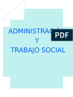 Administración y Trabajo Social