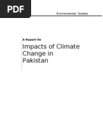 Impacts of Climate Change in Pakistan: A Report On