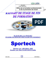 Rapport de Stage Sportech RIHAB PDF