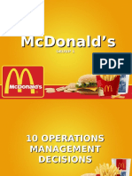 McDonald's Operations Management Decisions Guide