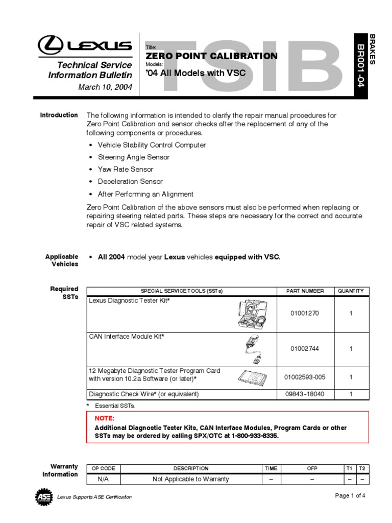 Zero Point Calibration PDF Calibration Vehicles