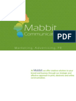 Mabbit Communications - Full Service Marketing, Advertising and Public Relations Company Brochure