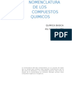 Nomenclatura de Los Compuestos Quimicos. (Quimica Basica) Argenis Gramajo