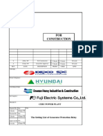 The Setting List of Generator Protection Relay(CEBU-P1-20-V-220003)