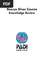 PADI Rescue Diver - Blank Knowledge Review