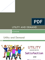 MICROECONOMICS ECONONE: Utility and Demand Econone