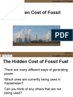 1 Hidden Cost of Fossil Fuel Powerpoint